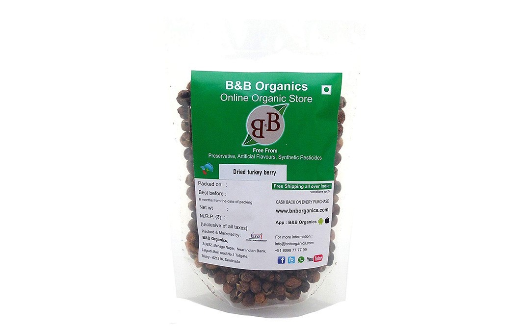 B&B Organics Dried Turkey Berry    Pack  1 kilogram